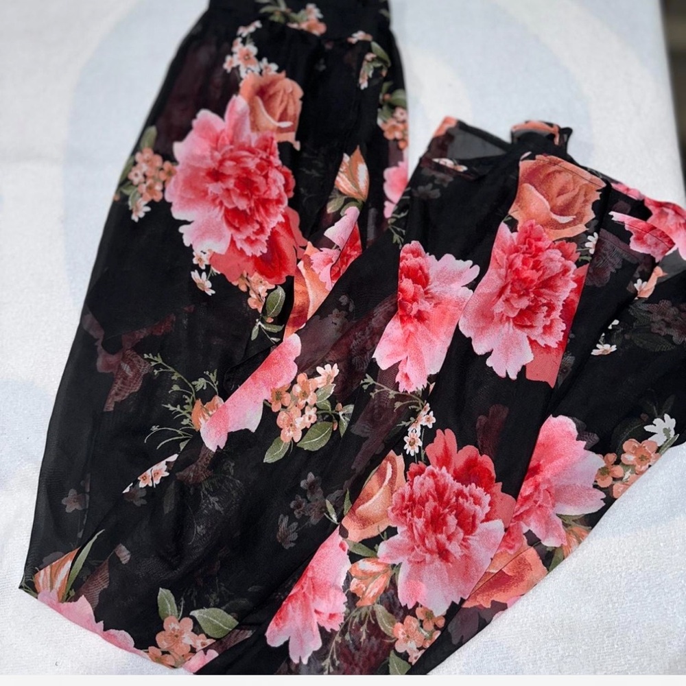 Windsor Transparent long skirt in pink with built-in shorts! New with tag.